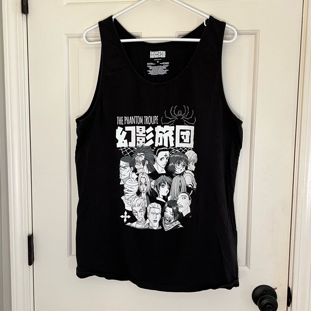 Hunter X Hunter Phantom Troupe Anime Black Tank Top size XL